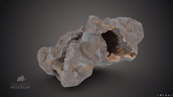 Photo of a Meteorite cast