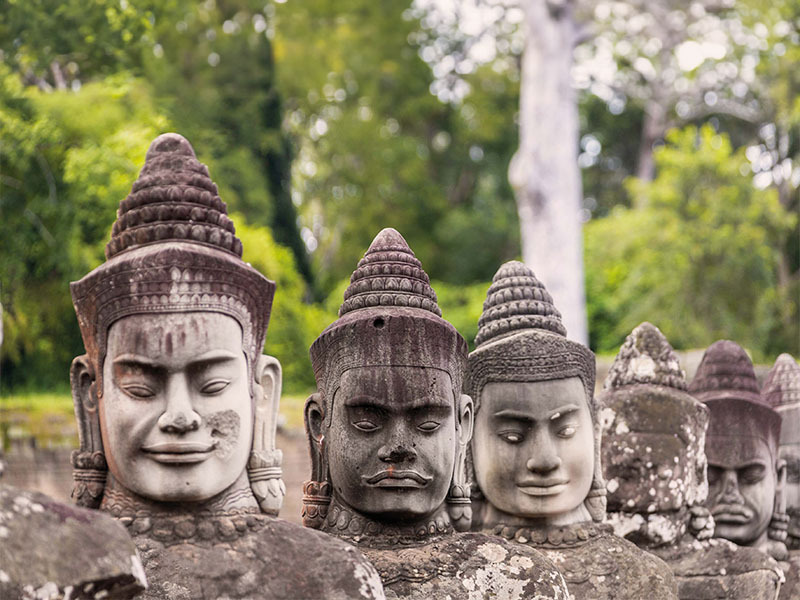 Statues from Angkor