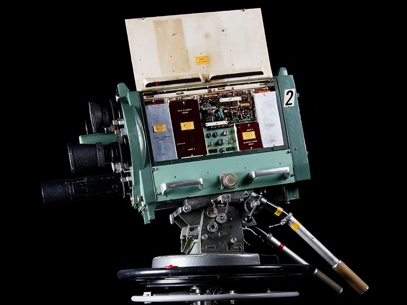 An old camera from the CFRN television studio.