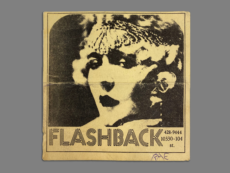 Old newspaper cutting that says Flashback and a photo of a woman from the early 20th century.