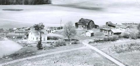 A historical photo of Paul beaver’s ancestral home, up the road from Campsie. His grandparents, Walker and Ivy Beaver, built the house in 1936.
