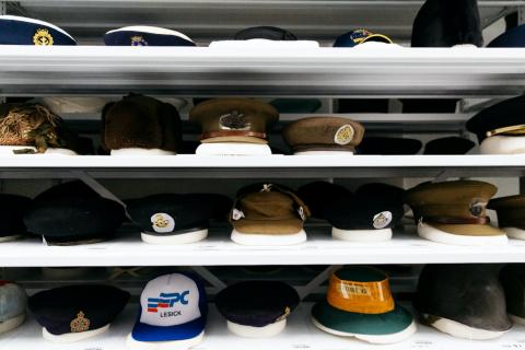 selection of hats from the collection