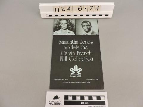 Program from Mr. French's fashion show, RAM collection