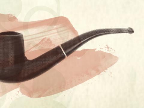 a smoking pipe
