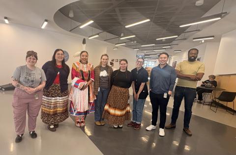 RAM Learning Team group photo taken on a Field Trip to EPL for a Powwow Showcase